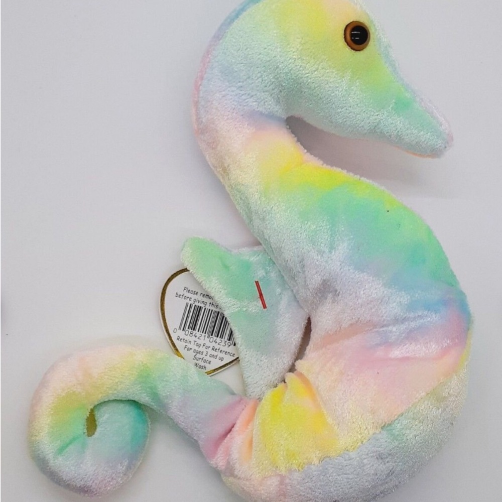 RARE TY Neon the Seahorse Beanie Baby - NWT - Retired 12/23/99. - Picture 7 of 9